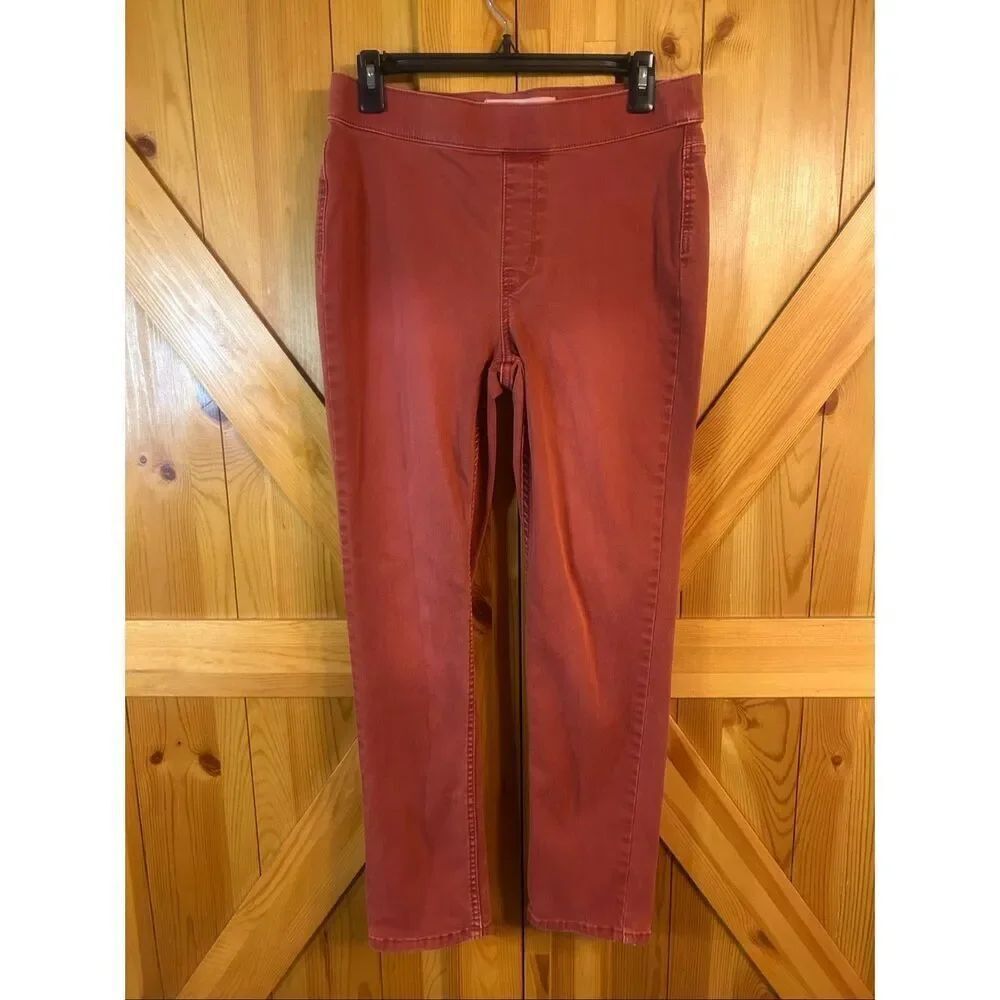 Soft Surroundings Women’s High Rise Redish Orange Pull On Pants Size Small (5927
